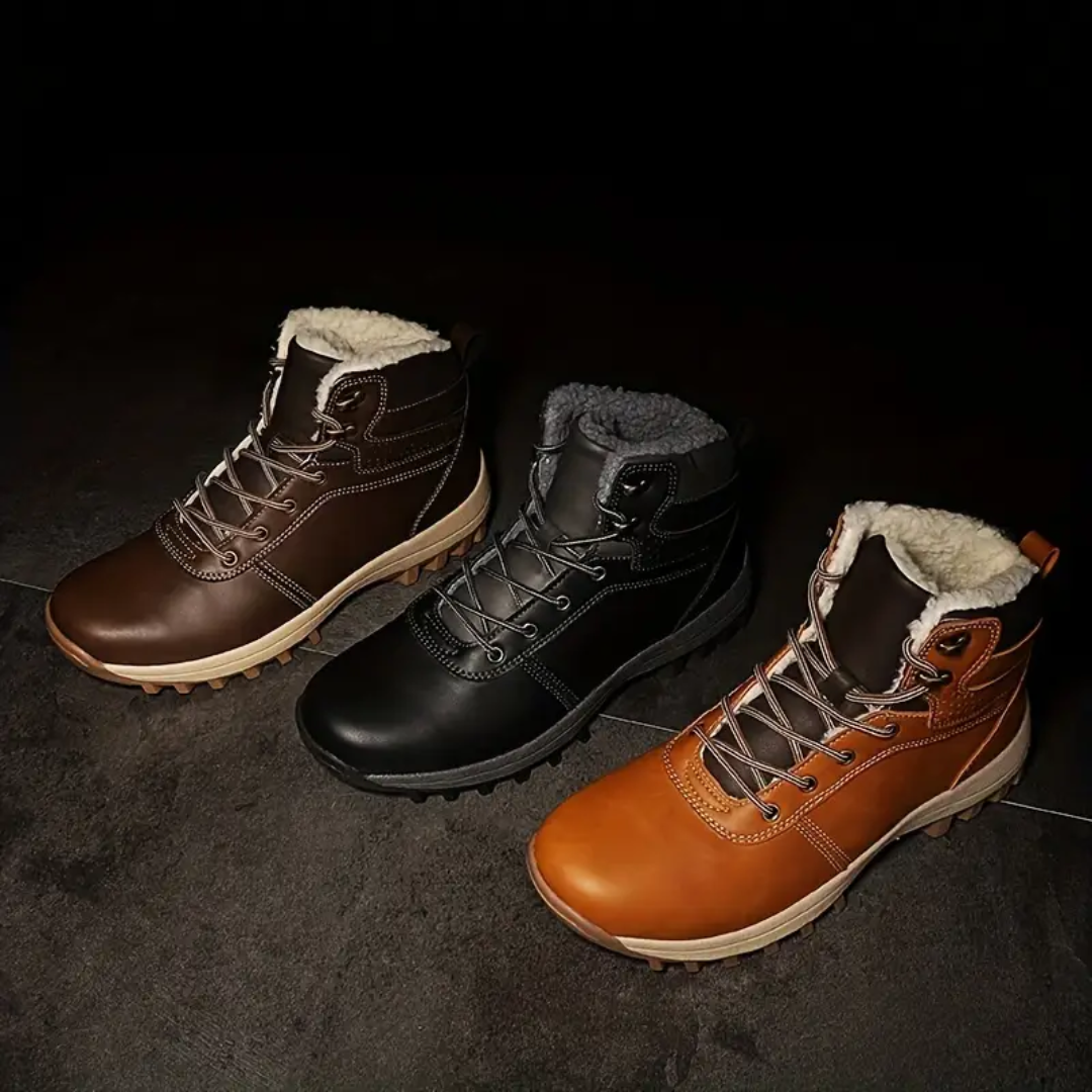 Lune London | Chaussures de randonnée en peluche doublées - Chaussures de montagne imperméables