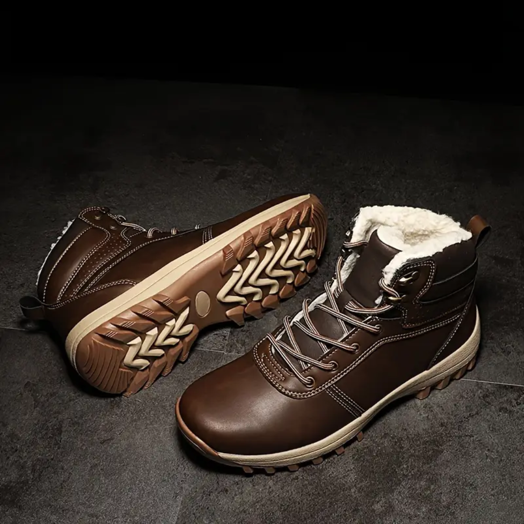Lune London | Chaussures de randonnée en peluche doublées - Chaussures de montagne imperméables