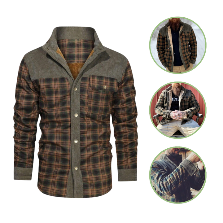 Lune London | Winter Jacket - Lightweight and insulated with plaid pattern