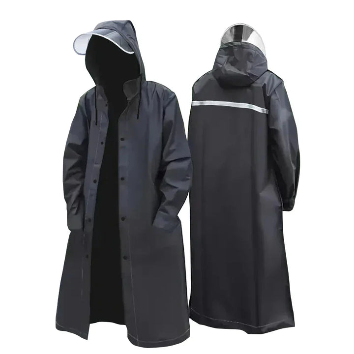 Lune London | Black rain jacket for adults - Waterproof and breathable for outdoor use