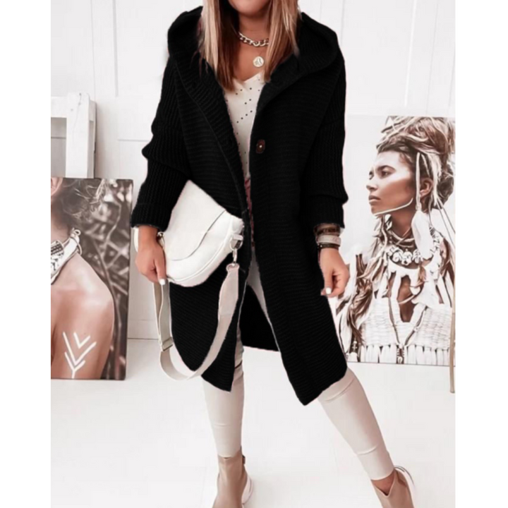 Lune London | Hooded Cardigan - Loose Fit Soft Fabric Year-Round Wear