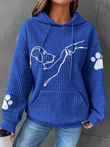 Lune London | Hoodie Dog Print for Women - Long Sleeve