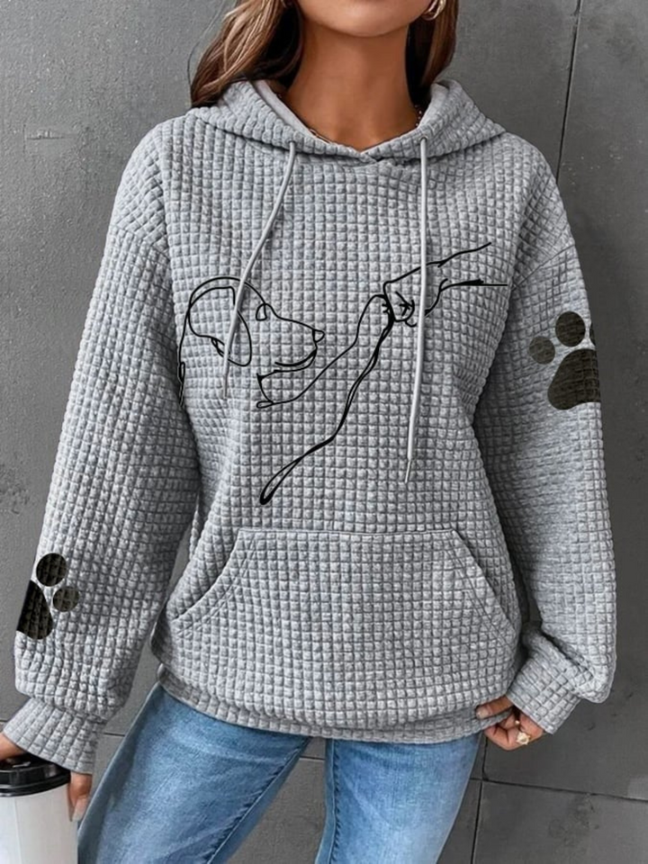 Lune London | Hoodie Dog Print for Women - Long Sleeve