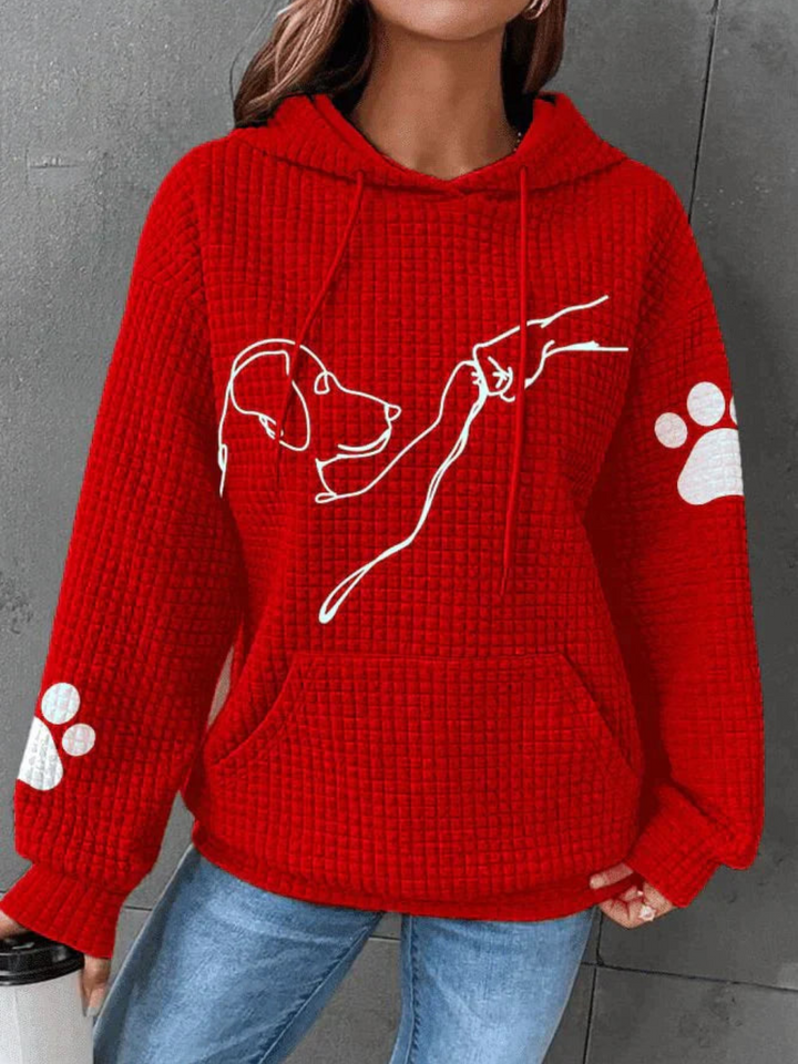 Lune London | Hoodie Dog Print for Women - Long Sleeve