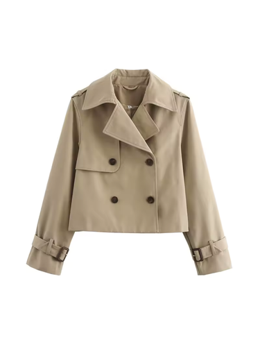 Lune London | Double-breasted Versatile Short Trench Coat