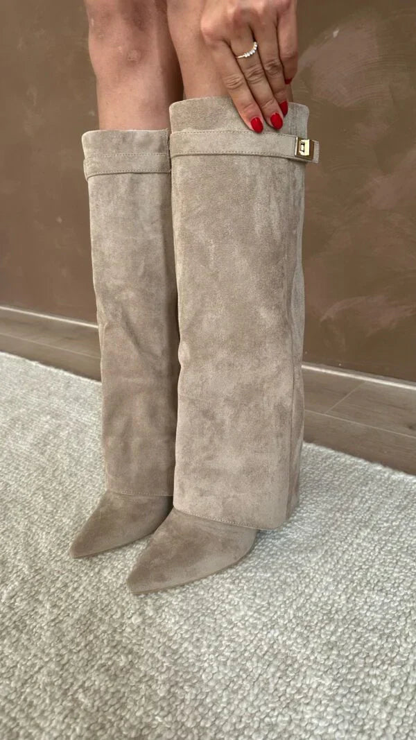 Lune London | High Quality Knee-High Boots Made Of Suede
