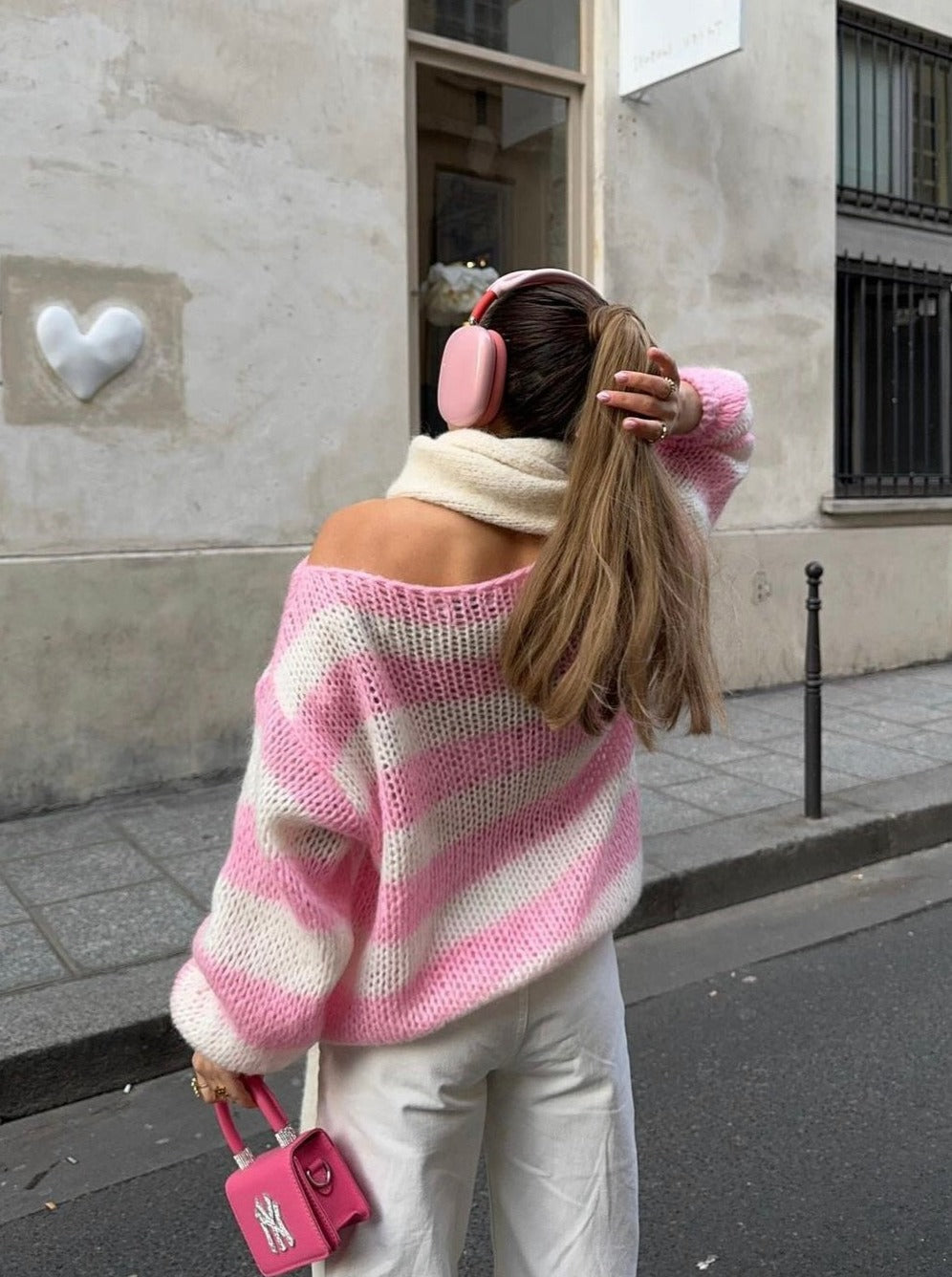 Lune London | Striped Knit Sweater Soft and Comfortable Perfect for Everyday