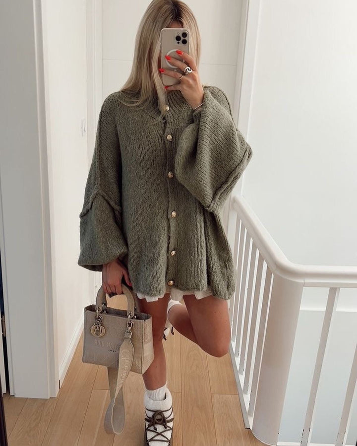 Lune London | Stylish Oversized Wool Cardigan for Women