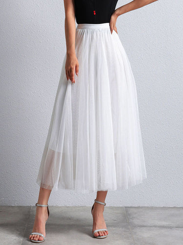 Lune London | Longer Puffier Tutu Tulle Skirt Flowing Trapeze-Shaped for Women Casual Soft
