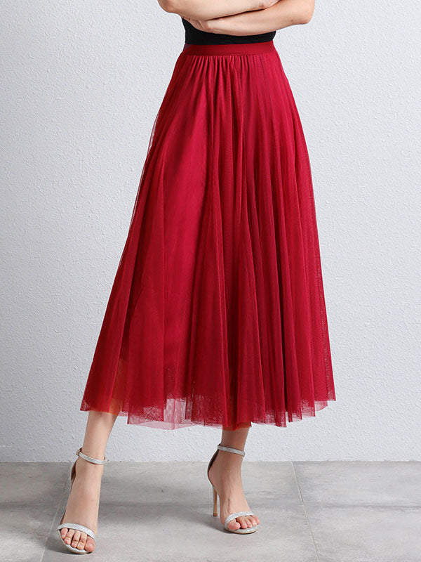 Lune London | Longer Puffier Tutu Tulle Skirt Flowing Trapeze-Shaped for Women Casual Soft