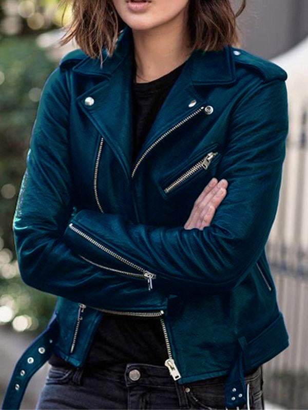 Lune London | Perfect faux leather jackets with zipper, elegant women's jackets