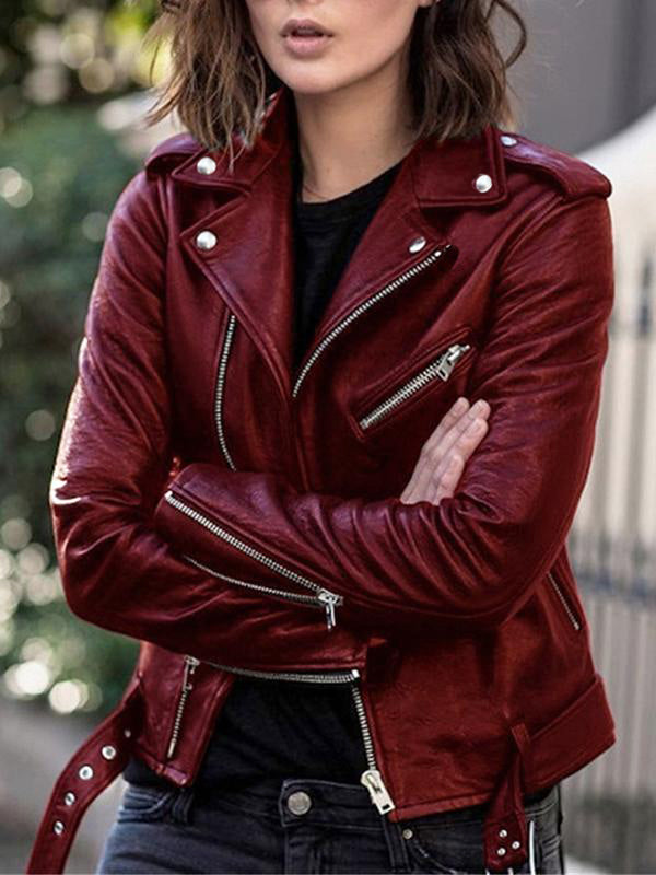 Lune London | Perfect faux leather jackets with zipper, elegant women's jackets