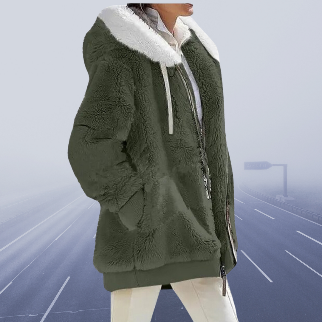 Lune London | Oversized Teddy Jacket for Women Cozy and Warm Winter Coat