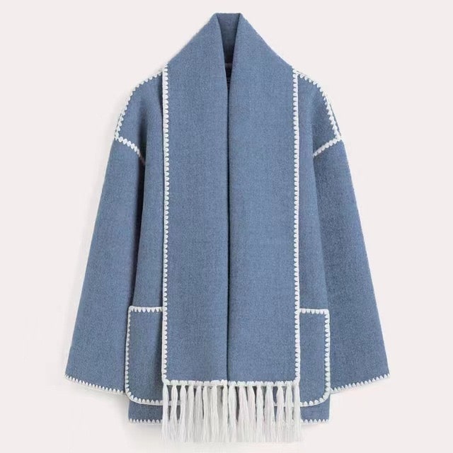 Lune London | Warm wool coat for women - Gray - Elegant and stylish