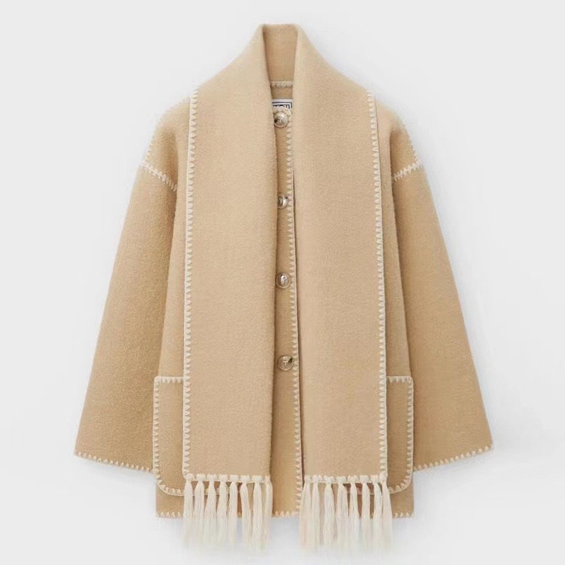 Lune London | Warm wool coat for women - Gray - Elegant and stylish