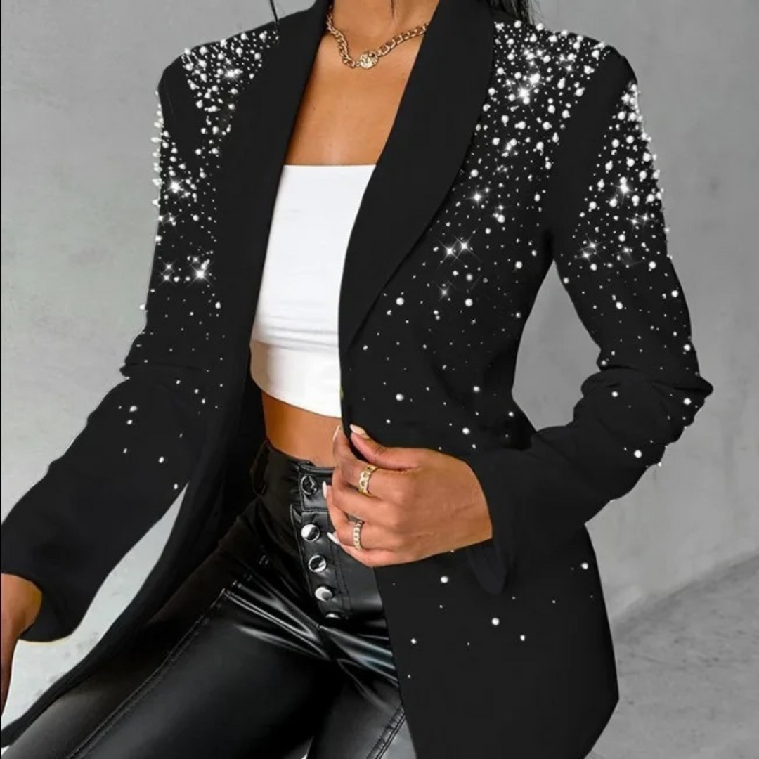 Lune London | Slim Women's Blazer with Pearl Details