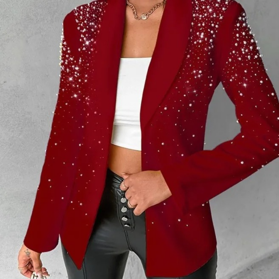 Lune London | Slim Women's Blazer with Pearl Details