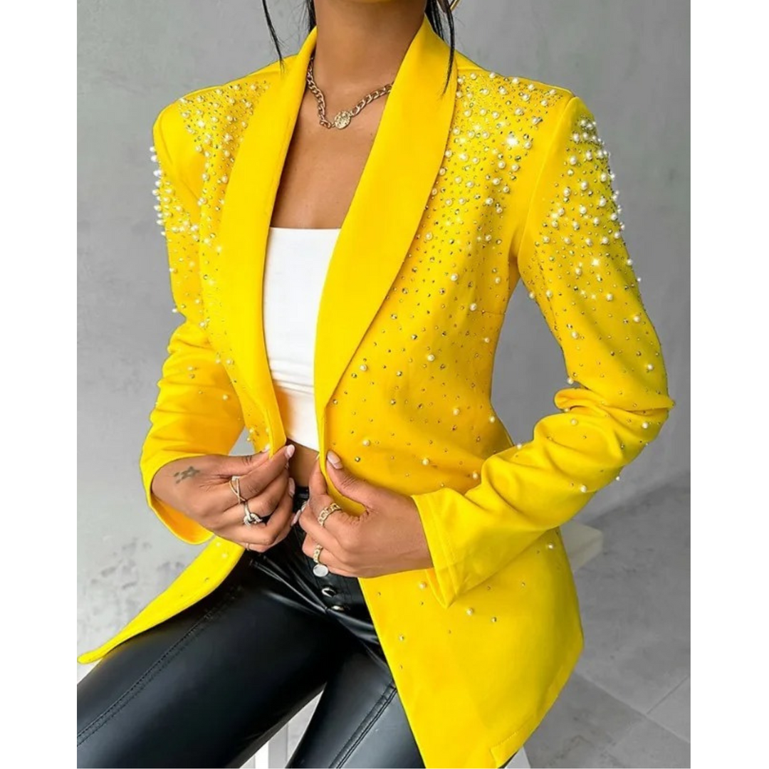 Lune London | Slim Women's Blazer with Pearl Details