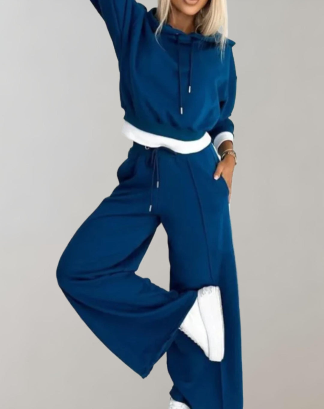 Lune London | Women's Loungewear Set with Hood and Wide Pants