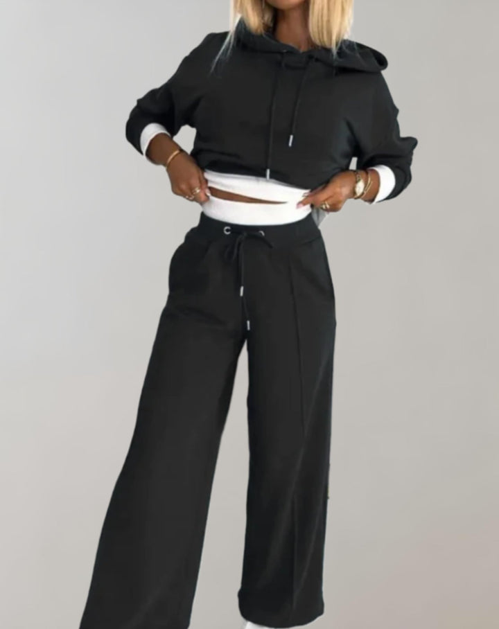 Lune London | Women's Loungewear Set with Hood and Wide Pants