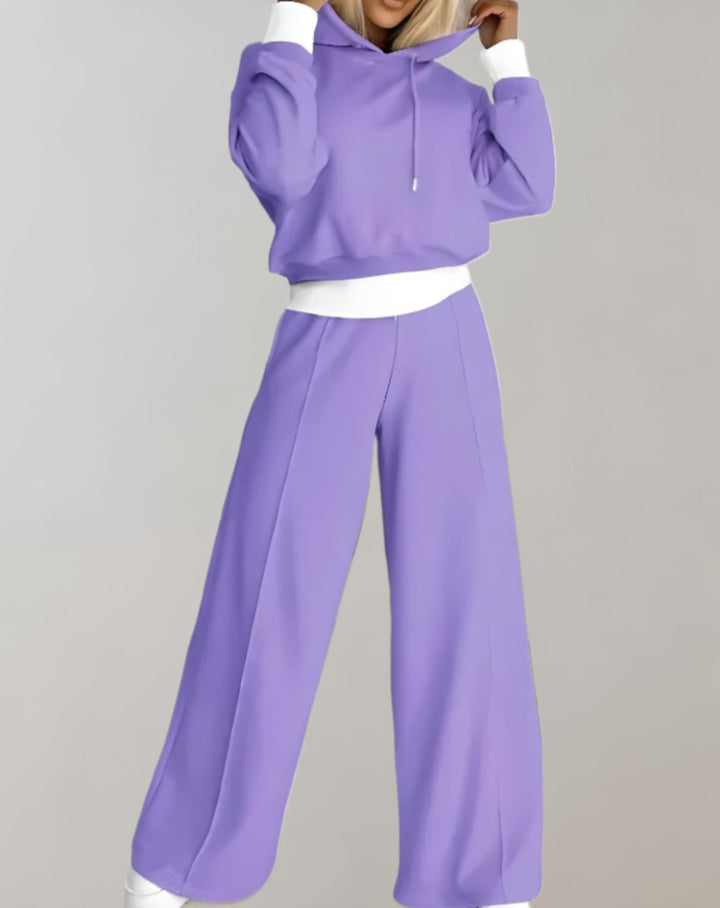 Lune London | Women's Loungewear Set with Hood and Wide Pants