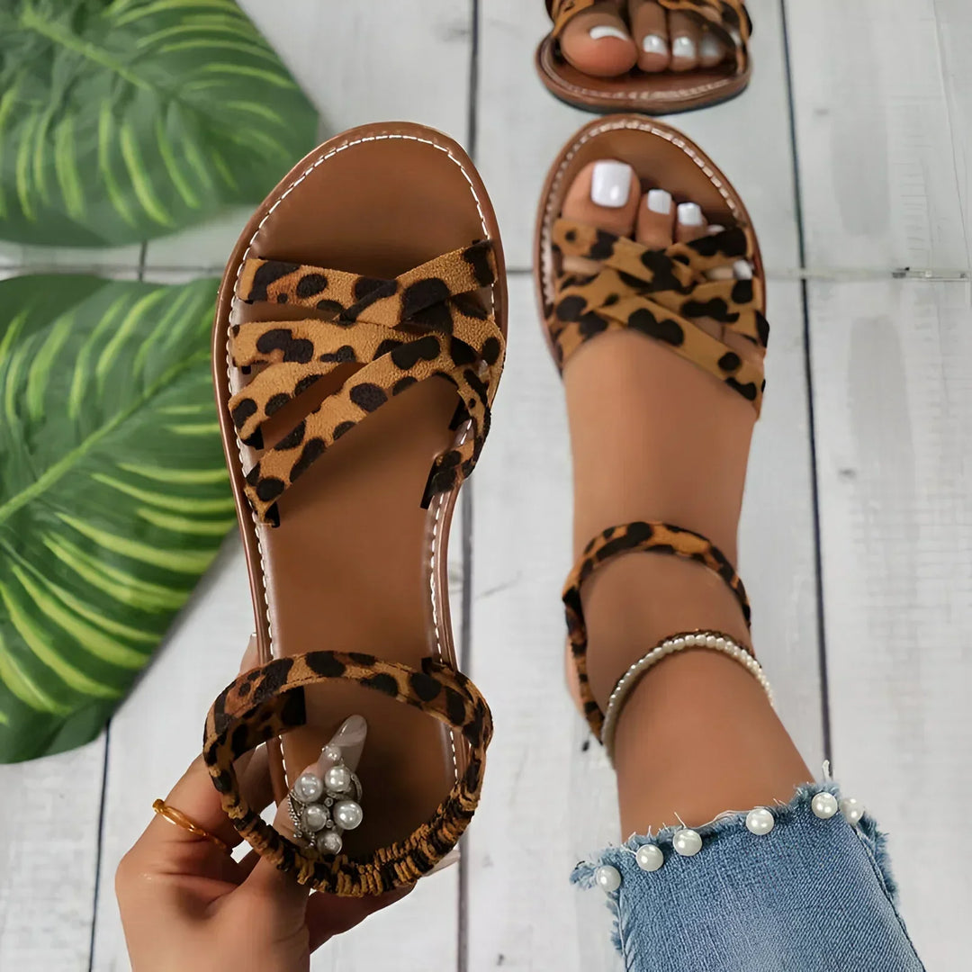 Lune London | Summer Flats in Animal Print