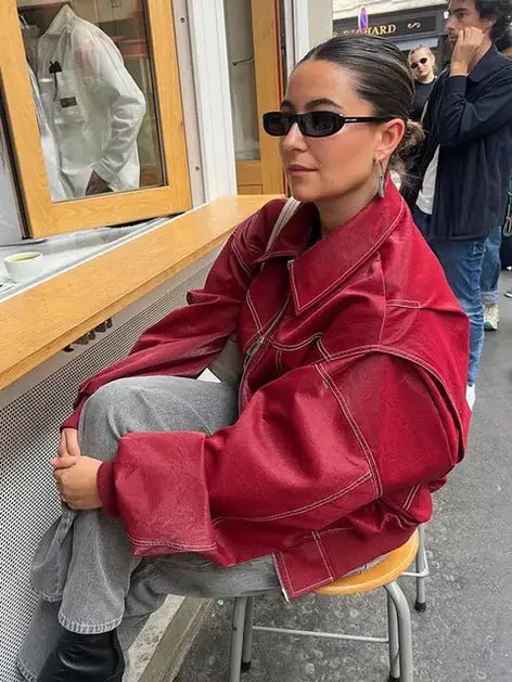 Lune London | Women's jacket in wine red