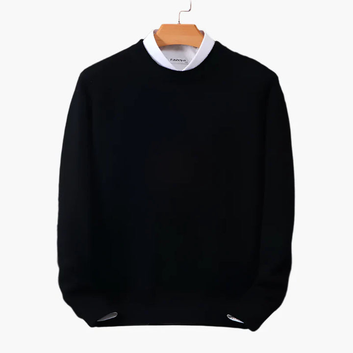 Lune London | Business sweater with collar - Elegant knit sweater for the office and everyday
