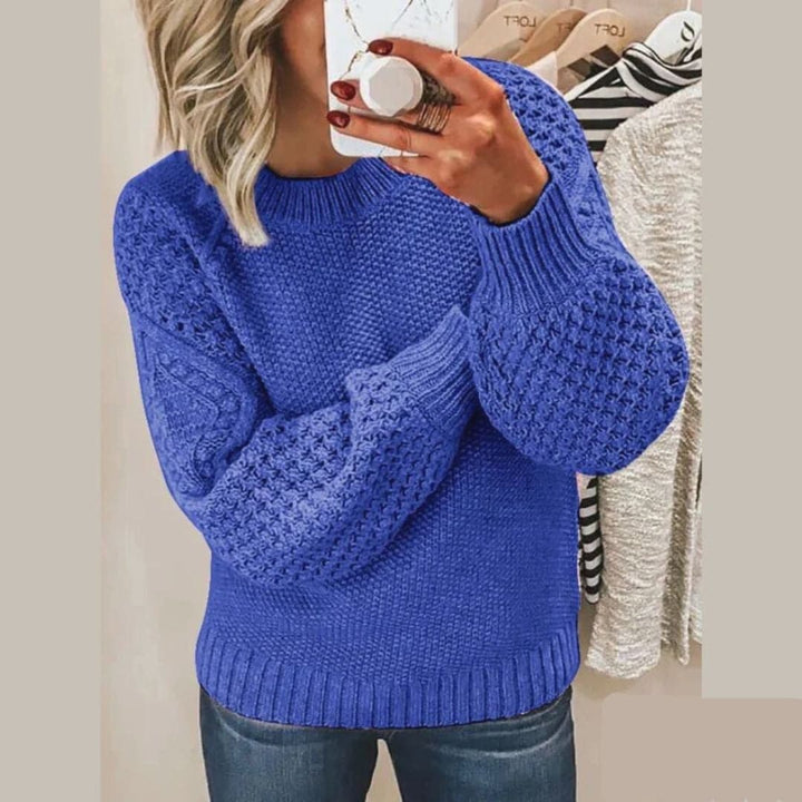 Lune London | Knit Sweater - Gentle Knit - Loose Fit - Balloon Sleeves and Round Neck