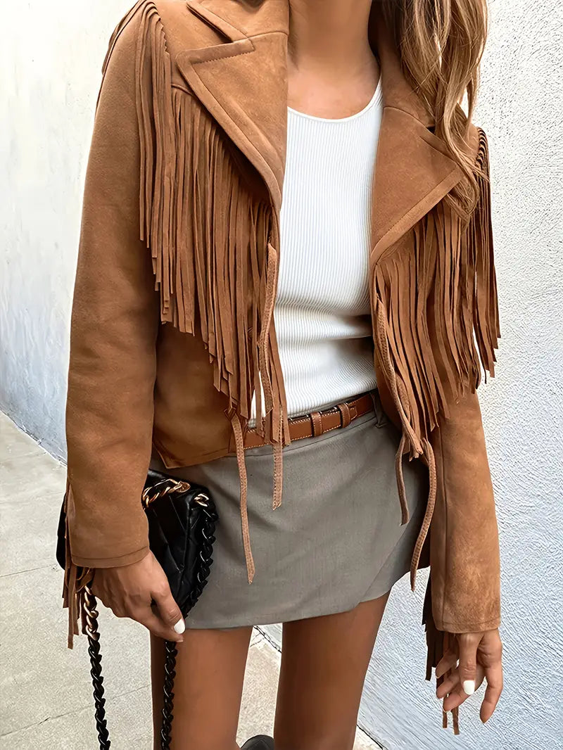 Lune London | Suede jacket with fringes
