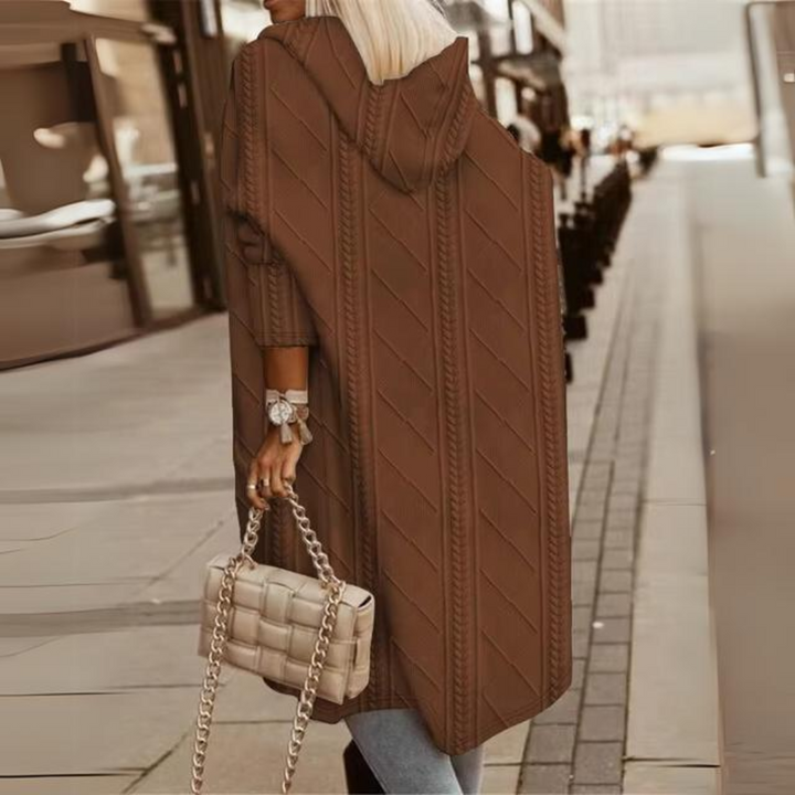 Lune London | Elegant long jacket with hood