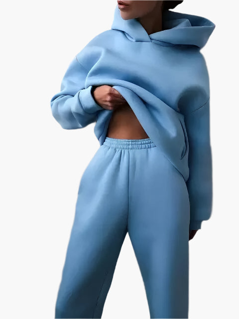 Lune London | Hoodie & Jogging Pants Set - Winter Leisure Set, Casual Relaxed Outfit