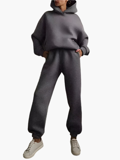 Lune London | Hoodie & Jogging Pants Set - Winter Leisure Set, Casual Relaxed Outfit
