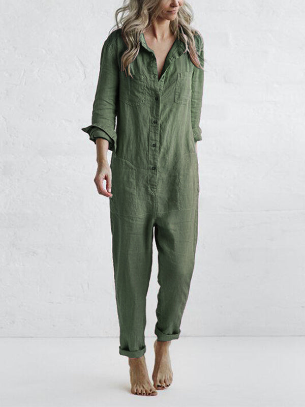 Chic und Stil | Loose Fit Button Up Long Sleeve Chic und Stil | Women's Clothing