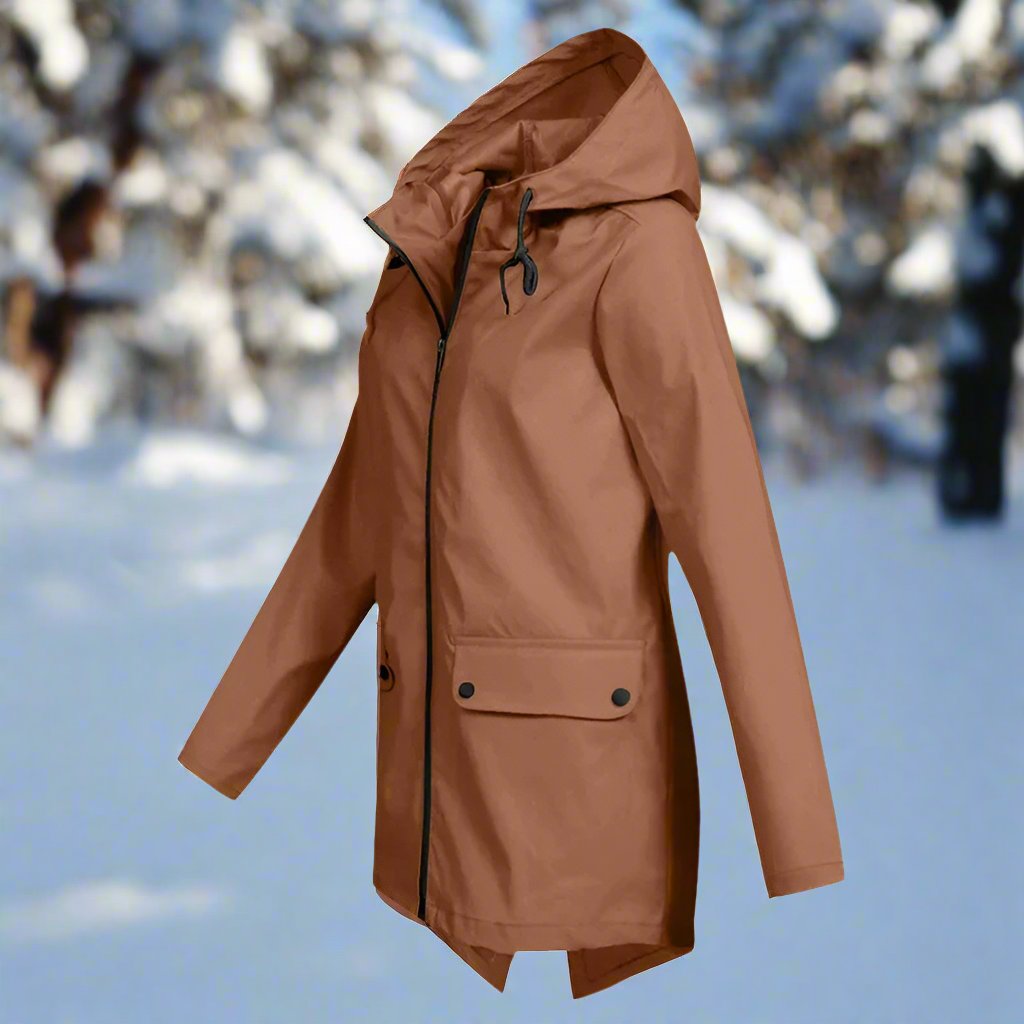 Lune London | Raincoat - Waterproof with Hood - Zipper & Adjustable Cuffs - Pockets