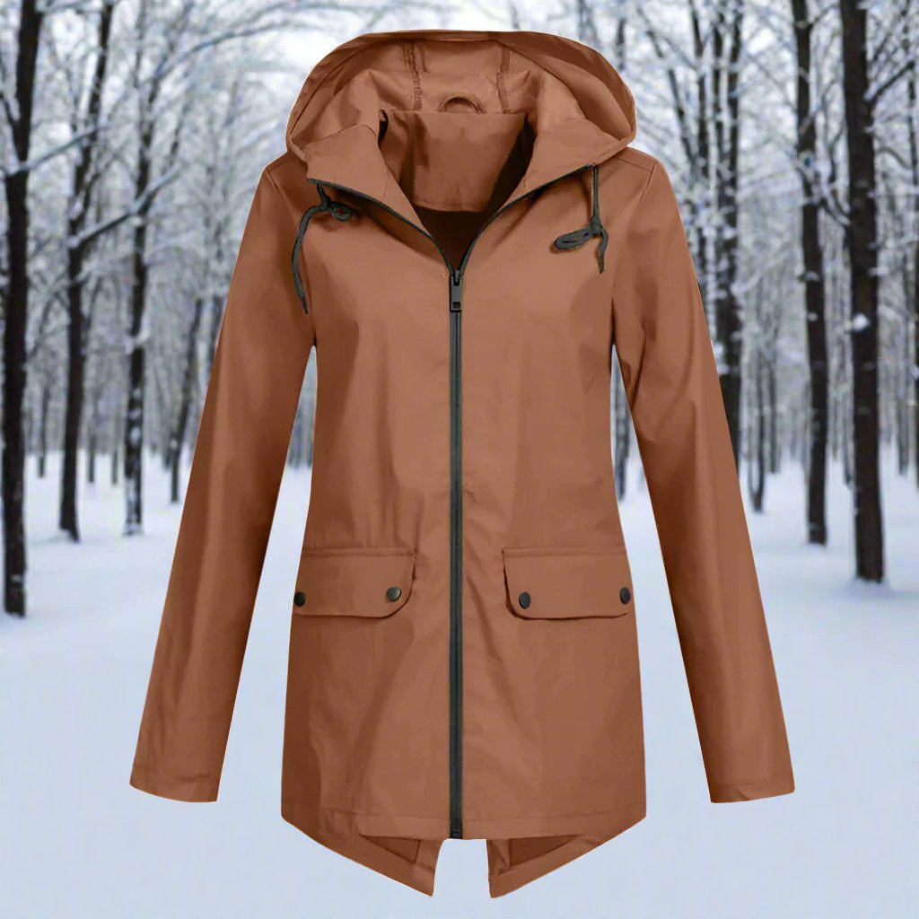 Lune London | Raincoat - Waterproof with Hood - Zipper & Adjustable Cuffs - Pockets