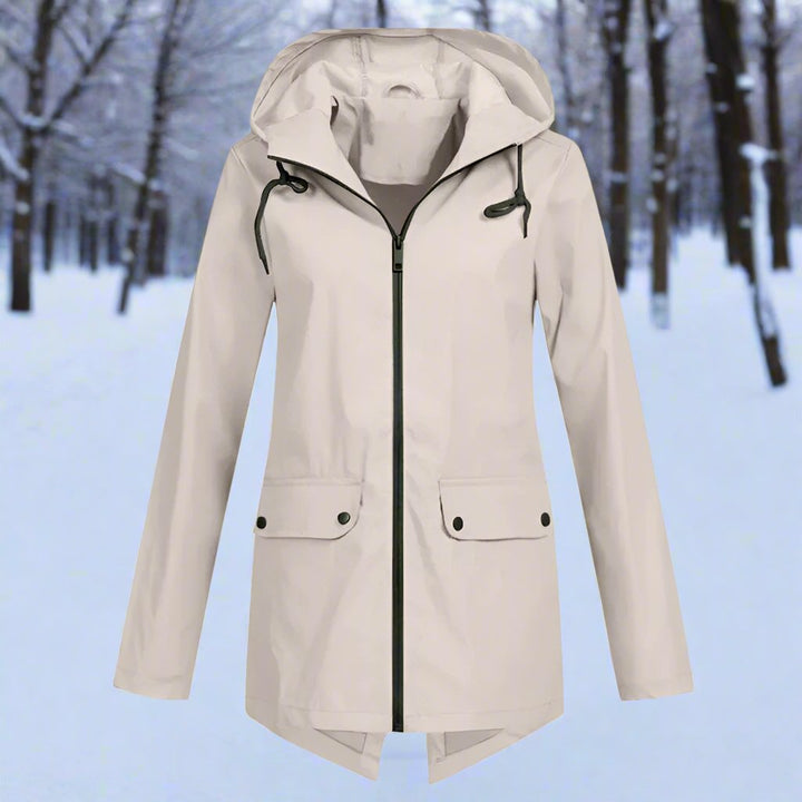 Lune London | Raincoat - Waterproof with Hood - Zipper & Adjustable Cuffs - Pockets