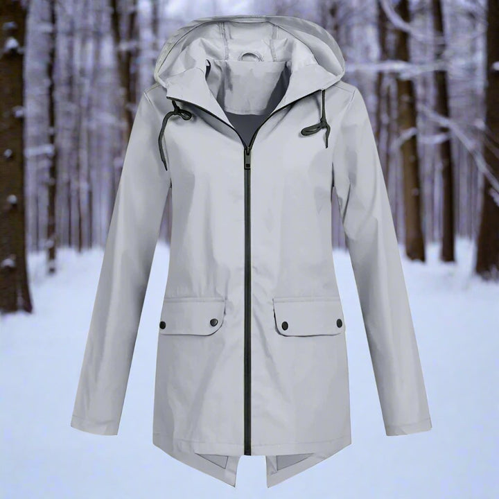 Lune London | Raincoat - Waterproof with Hood - Zipper & Adjustable Cuffs - Pockets