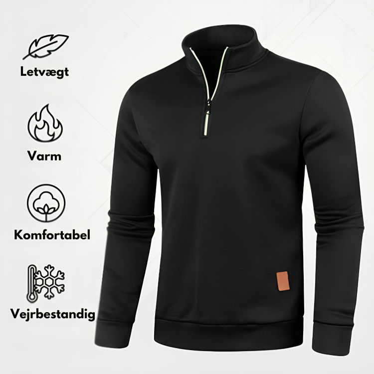 Lune London | Sweater - Warmer knitted sweater with polo collar