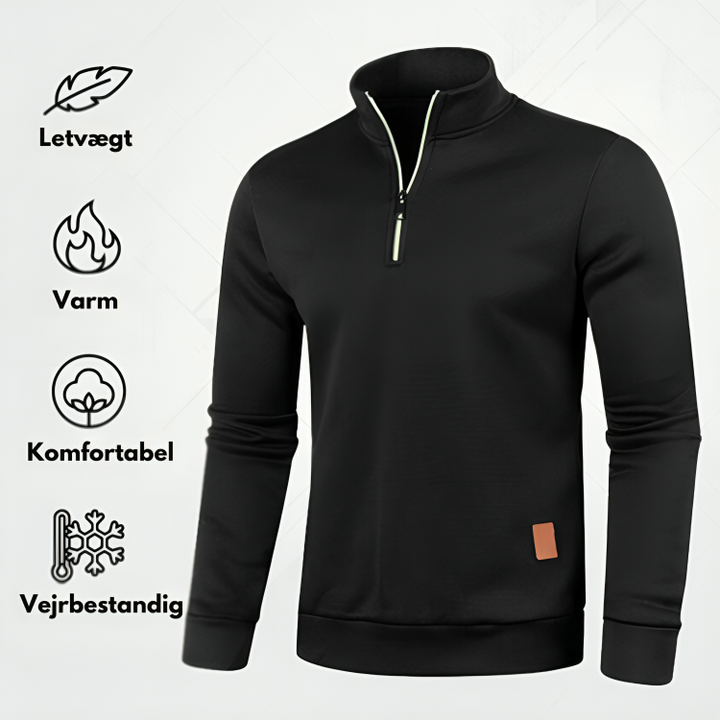 Lune London | Sweater - Warmer knitted sweater with polo collar