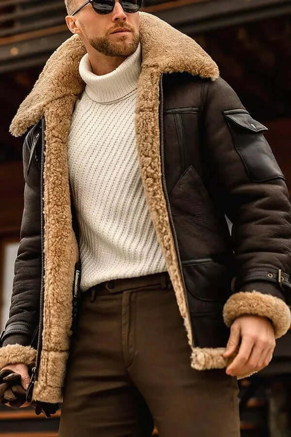 Lune London | Veste en cuir PU - Mode homme
