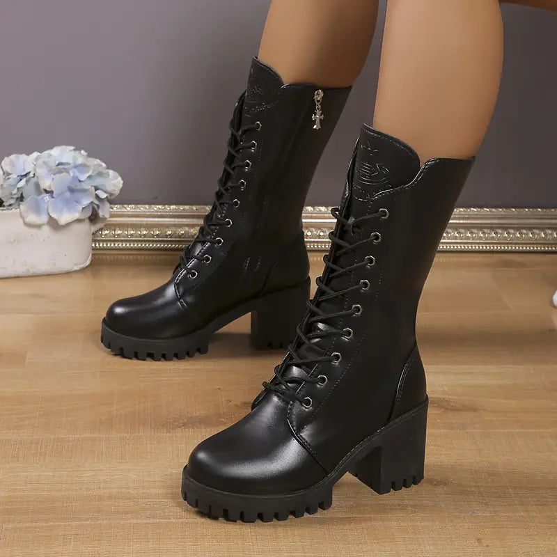 Lune London | Women's Lace-up Combat Boots
