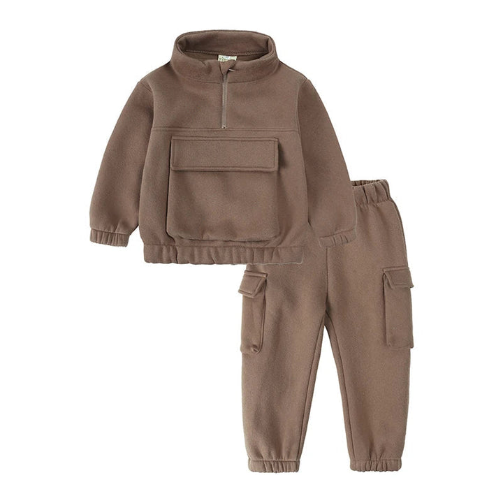Lune London | Half-zip tracksuit - 2-piece, 12 months to 7 years – Stylish and warm for your little one