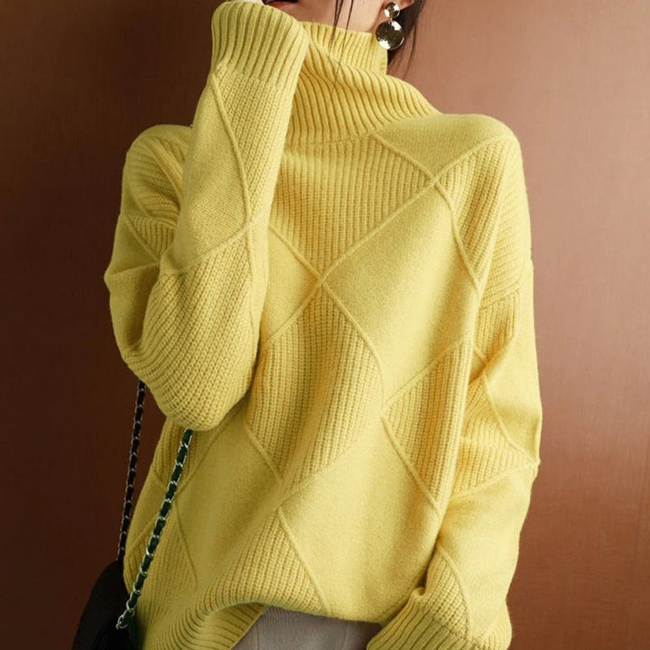 Lune London | Women's turtleneck sweater - Cotton sweater autumn/winter