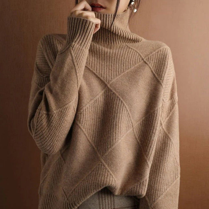 Lune London | Women's turtleneck sweater - Cotton sweater autumn/winter
