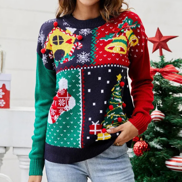 Lune London | Women's Christmas Sweater - Joyful knitted Christmas sweater