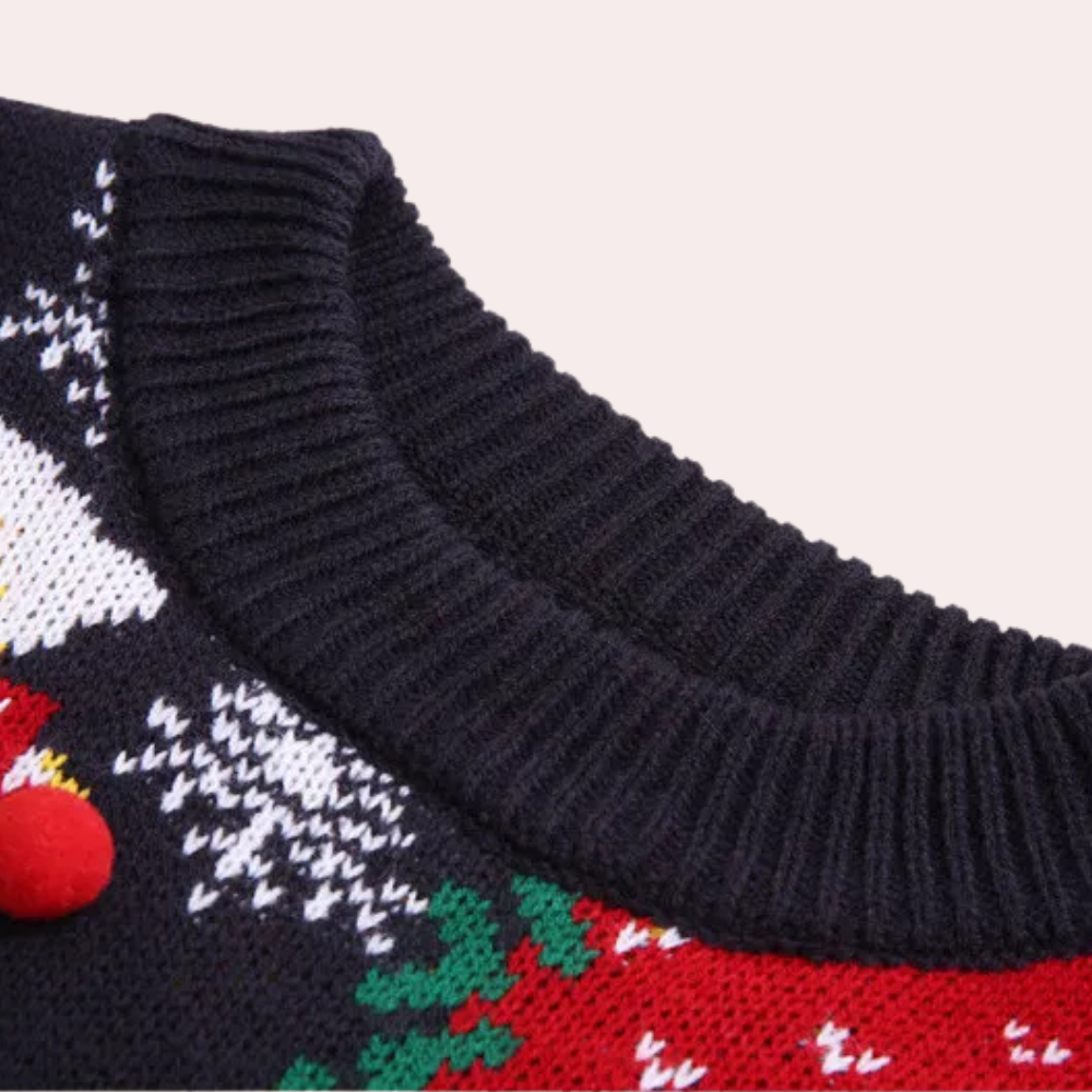 Lune London | Women's Christmas Sweater - Joyful knitted Christmas sweater