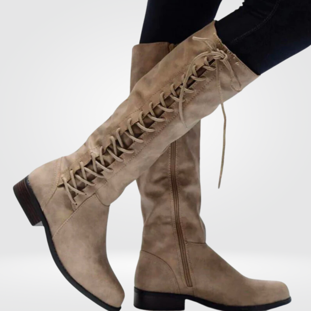 Lune London | Ankle High Boots for Women - Premium Leather, Non-Slip Sole - Winter