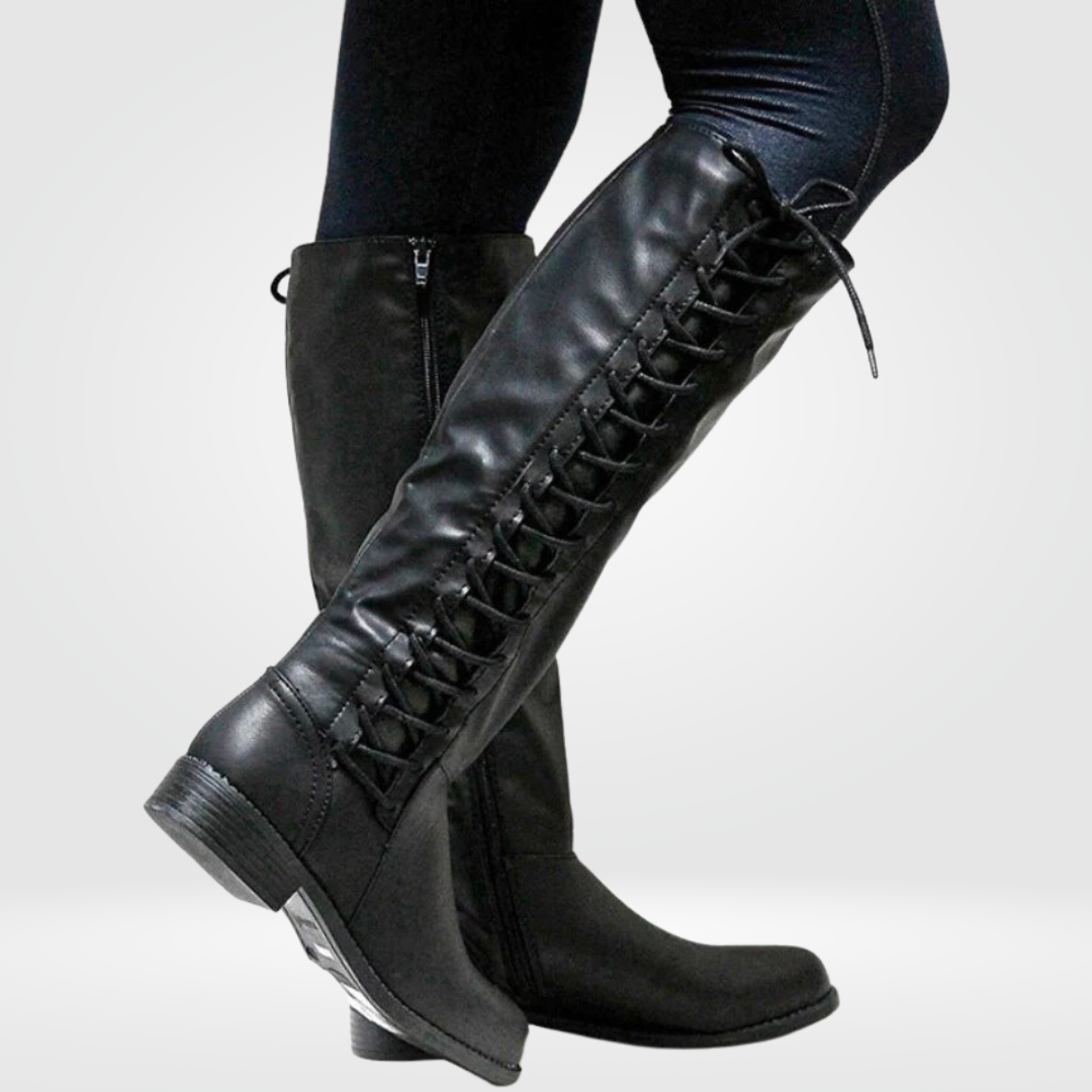 Lune London | Ankle High Boots for Women - Premium Leather, Non-Slip Sole - Winter
