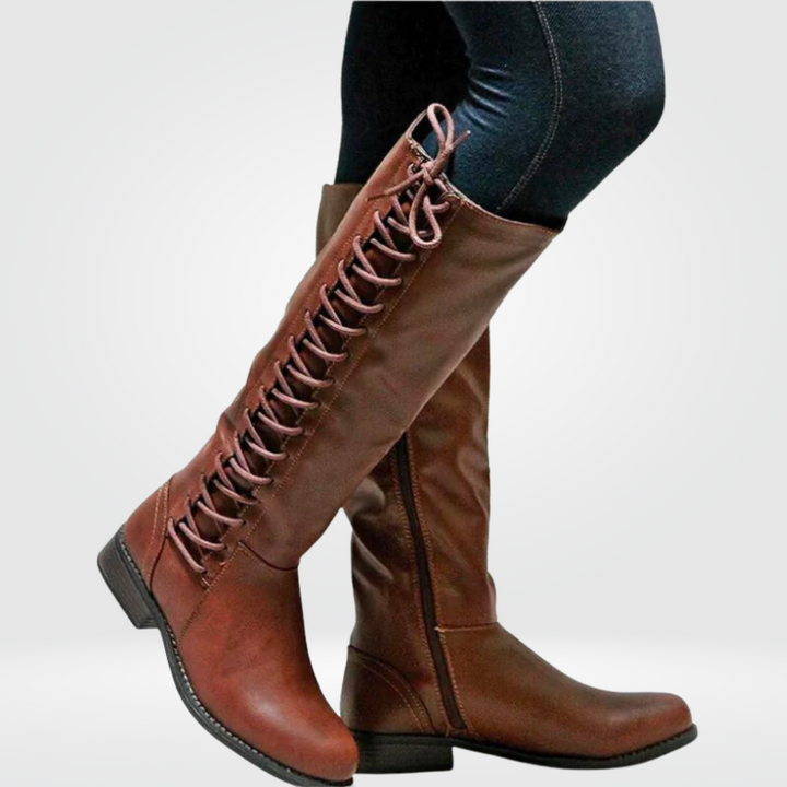 Lune London | Ankle High Boots for Women - Premium Leather, Non-Slip Sole - Winter